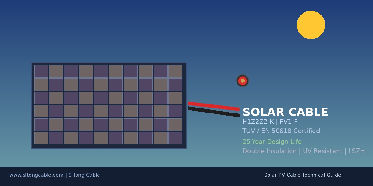 Solar Cable (PV Cable / Photovoltaic Cable) — Complete Technical Guide: Standards, Specifications & Selection for Solar Power Systems