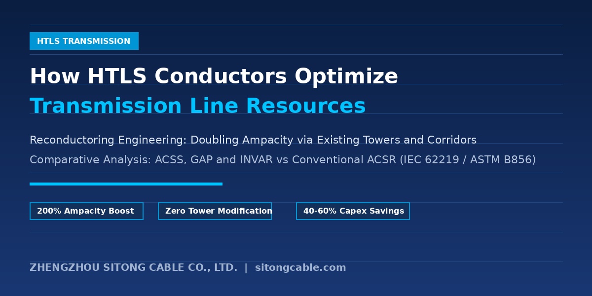 How HTLS Conductors Optimize Transmission Line Uprating: Resource, Tower and Right of Way Efficiency Guide