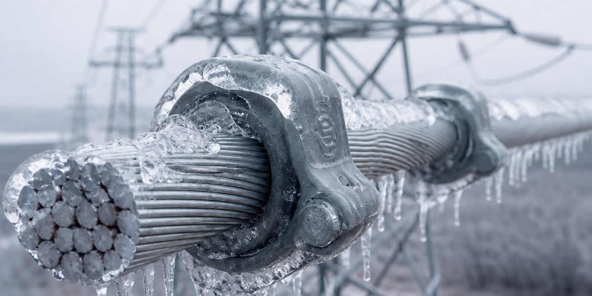 Overhead Line Icing & Conductor Galloping Mitigation: Heavy Ice-Loading Sizing, High-Tensile ACSR, TDD Dampers & Sag-Tension Engineering