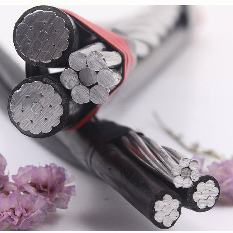 Factory Direct Sales of Cable Aluminio ACSR #3X4 "Periwinkle" Triplex Cable for Overhead ABC Cables