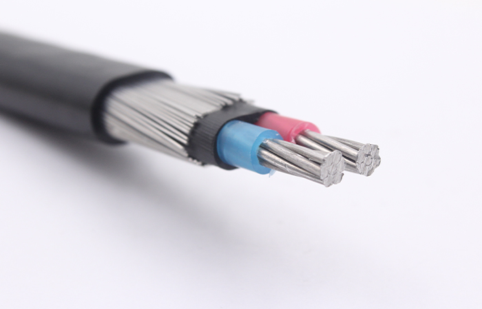 pvc insulated split concentric cable 2*4+4AWG manufacture